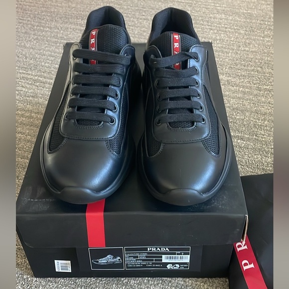 NWT Prada America’s Cup sneaker nero black - Picture 1 of 3
